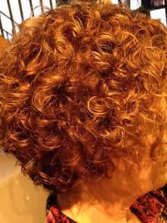 View Women's Hair, Blowout, Hair Color, Short Ear Length, Hair Length, Haircuts, Curly, Curly, Hairstyles - Brenda Benfield, Severna Park, MD