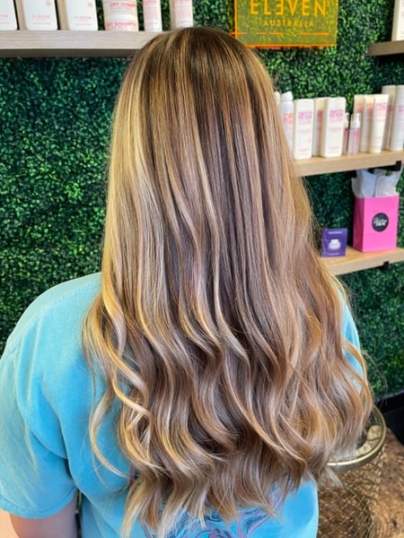 Image of  Women's Hair, Balayage, Hair Color, Blowout, Blonde, Color Correction, Foilayage