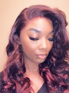 View Curls, Red, Hair Color, Weave, Wig (Hair), Hairstyle, Women's Hair - Kayla Sample, Greensburg, LA