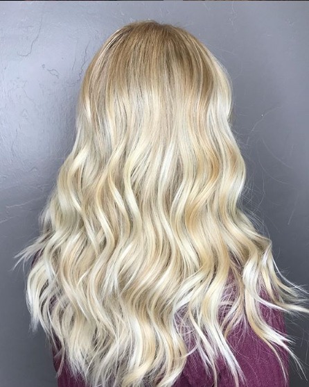 Image of  Women's Hair, Blonde, Hair Color, Fashion Color, Long, Hair Length, Beachy Waves, Hairstyles