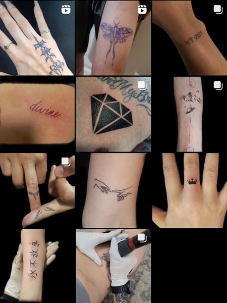 Image of  Tattoos, Tattoo Style, Tattoo Colors, Black & Grey, Blackwork, Fine Line, Black 