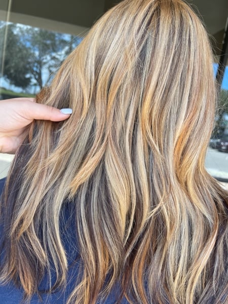 Image of  Women's Hair, Balayage, Hair Color, Beachy Waves, Hairstyles