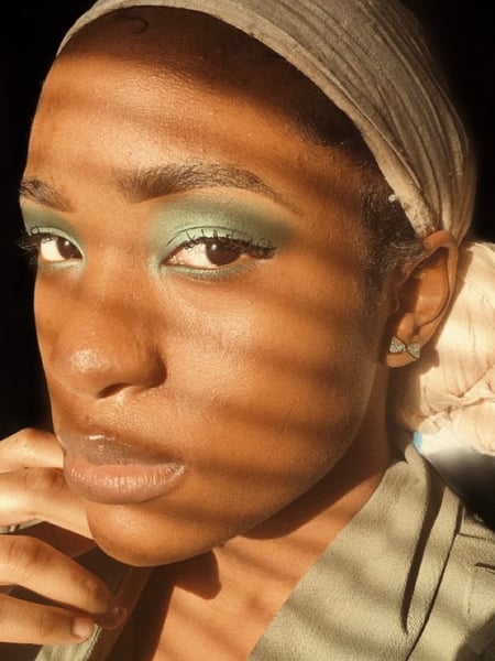 Image of  Glam Makeup, Look, Makeup, Evening, Green, Colors