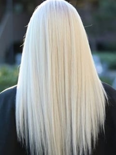 View Women's Hair, Blonde, Hair Color, Long, Hair Length, Straight, Hairstyles - Sam , San Diego, CA