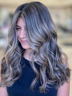 View Hair Color, Foilayage, Color Correction, Brunette Hair, Blonde, Black, Balayage, Women's Hair - meryl southern, Stockton, CA