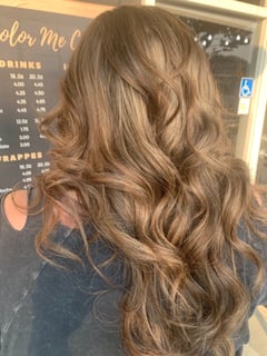 View Highlights, Hairstyles, Curly, Women's Hair, Layered, Haircuts, Long, Hair Length, Brunette, Hair Color - Melissa Sherwood, Stockton, CA