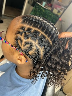 View French Braid, Girls, Haircut, Kid's Hair, Braiding (African American), Hairstyle, Locs, Protective Styles - Yvonne Cadet, Orlando, FL