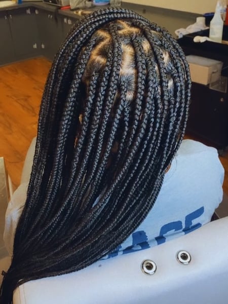 Image of  Women's Hair, Braids (African American), Hairstyles, Hair Extensions, Natural, Protective, Weave, 3C, Hair Texture, 4A, 3B