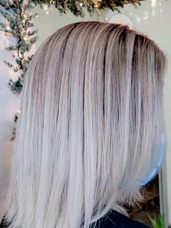 View Blunt, Haircuts, Women's Hair, Straight, Hairstyles, Blonde, Hair Color, Highlights, Shoulder Length, Hair Length - Stefanie Smith, Syracuse, NY