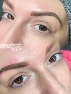 View Fair, Daytime, Cosmetic Tattoos, Cosmetic, Microblading, Ombré, Brow Technique, Brows, Brow Shaping, Evening, Look, Lip Blush , Makeup, Skin Tone - Carrie Brown, Clearwater, FL