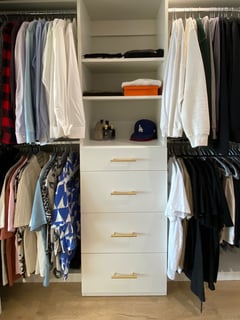 View Home Organization, Folded Clothes, Hanging Clothes, Closet Organization, Bedroom, Professional Organizer - Armina The Neat Freaq, Monrovia, CA