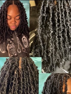 View Hair Color, Women's Hair, Black, Shoulder Length, Hair Length, Boho Chic Braid, Hairstyles, Hair Extensions - Natasha Todd, Philadelphia, PA