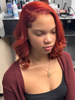View Haircuts, Blowout, Red, Colors, Makeup, Women's Hair, Hairstyles, Bob - Trecia S, Columbia, SC