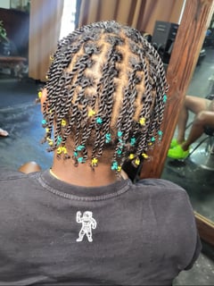 View Braids (African American), Hairstyles, Men's Hair, Locs, Hair Color, Short Chin Length Hair, Haircut - Taberah Parker, Inglewood, CA