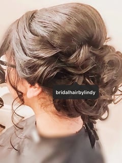 View Hairstyle, Vintage (Hair), Updo, Curls, Bridal Hair, Beachy Waves, Braid (Boho Chic), Women's Hair - Lindy , Plainfield, IL
