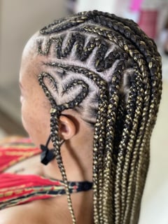 View Women's Hair, Hairstyles, Boho Chic Braid, Weave, Protective, Braids (African American), Hair Extensions, Natural, Blonde, Hair Color - Renee Blackshear, Miramar, FL