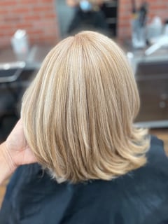 View Blowout, Full Color, Blonde, Hair Color, Women's Hair - Melissa Tabares, Sherman Oaks, CA