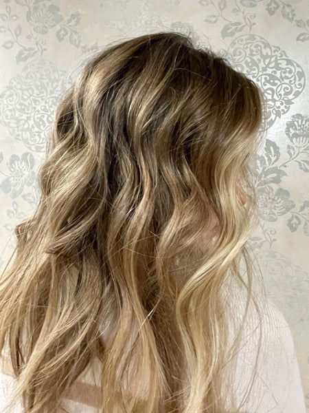 Image of  Beachy Waves, Hairstyles, Women's Hair, Ombré, Hair Color, Blonde, Balayage, Highlights