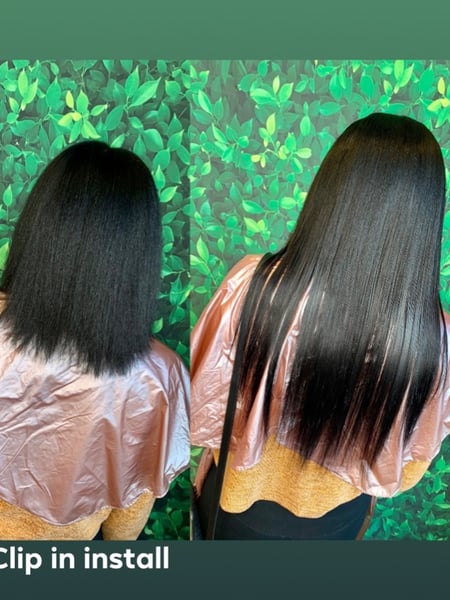 Image of  Women's Hair, Blowout, Hair Extensions, Hairstyles, Natural, Straight, Weave, Silk Press, Permanent Hair Straightening