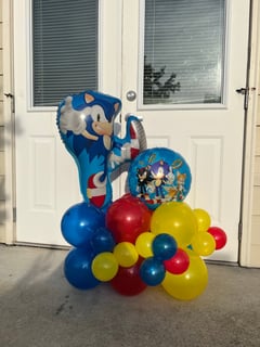 View Florist, Occasion, Birthday, Color, Yellow, Red, Blue, Balloon Decor, Arrangement Type, Helium Bouquet, Balloon Composition, Event Type, Birthday, Colors, Blue, Yellow, Red, Accents, Characters - KeAnna Venzant, Spokane, WA