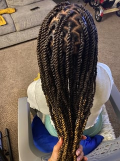 View Hair Texture, Natural, Braids (African American), Protective, Women's Hair, Hairstyles - Tanise Ransom, Baltimore, MD