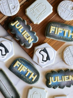 View Theme, Cookies, Occasion, Birthday, Children's Birthday, Color, Black, Blue, Movies - Emily Yetter, North Hollywood, CA