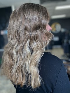View Highlights, Foilayage, Hair Color, Women's Hair, Balayage, Blonde - Brittany Shadle, New Caney, TX