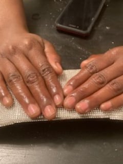View Nail Color, Manicure, Nail Shape, Nails, Round, Clear - Shay, Calumet City, IL