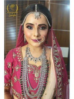 View Makeup, Fair, Skin Tone, Bridal, Look, Glitter, Colors, Pink - Lavisha Madani, Delhi, IA