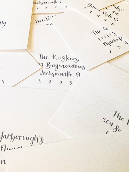 Image of  Calligraphy, Calligraphy Service, Envelope Addressing, Place Cards, Wedding Stationary, Event Signage