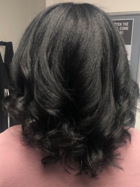 Image of  Women's Hair, Haircuts, Hairstyles, Curly, Natural, Straight, 4C, Hair Texture, 4B, 4A, 3C, 3B, 3A, Silk Press, Permanent Hair Straightening