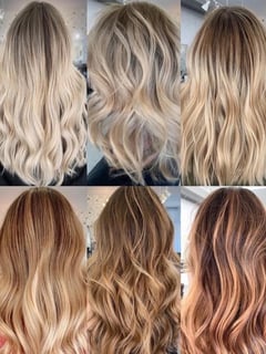 View Hair Length, Women's Hair, Hair Color, Balayage, Blonde, Brunette, Color Correction, Foilayage, Full Color, Highlights, Ombré, Red, Medium Length, Long, Shoulder Length, Haircuts, Bangs, Curly, Layered, Beachy Waves, Hairstyles - Laura Gordon, Boston, MA