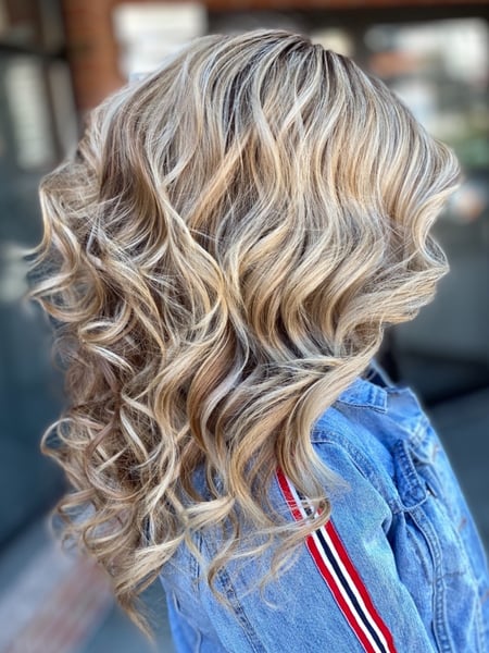 Image of  Women's Hair, Blowout, Hair Color, Balayage, Highlights, Haircuts, Layered, Hairstyles, Beachy Waves, Hair Extensions
