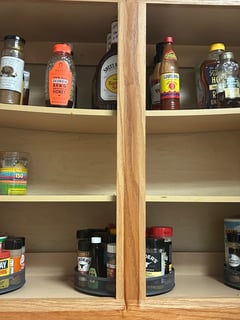 View Food Pantry, Kitchen Shelves, Professional Organizer, Home Organization, Kitchen Organization, Storage, Spice Cabinet - Amaya Brown, Atlanta, GA