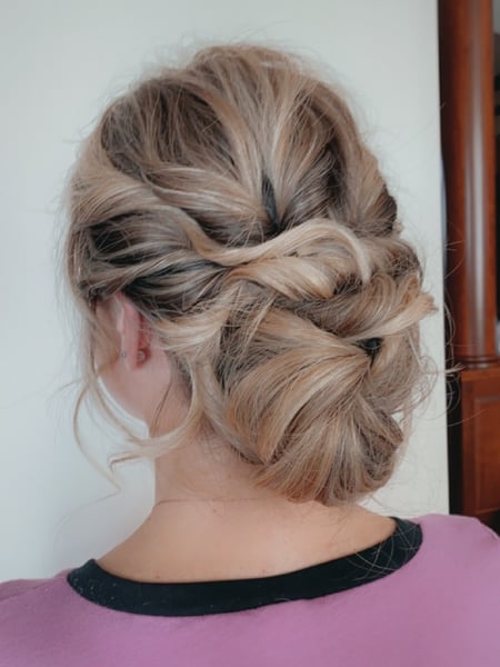 Image of  Updo, Hairstyles, Women's Hair, Bridal, Long, Hair Length