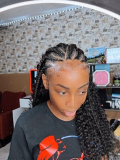 View Hairstyles, Women's Hair, Braids (African American), Hair Extensions, Natural, Updo, Curly - Yvonne Cadet, Orlando, FL