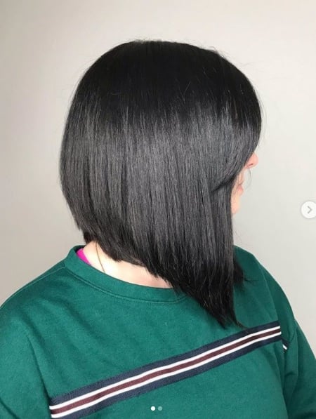 Image of  Women's Hair, Black, Hair Color, Short Chin Length, Hair Length, Haircuts, Bob