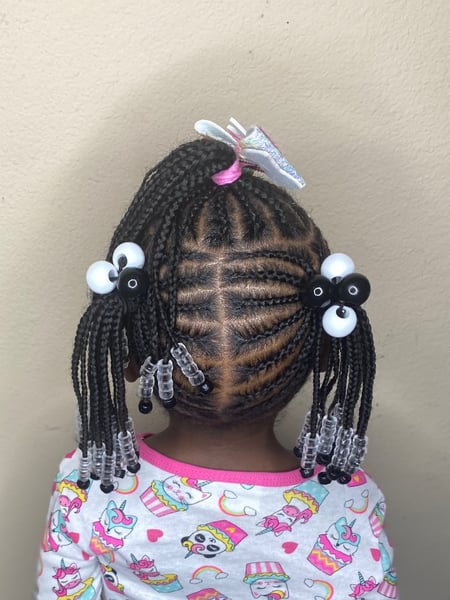 Image of  Girls, Haircut, Kid's Hair, Braiding (African American), Hairstyle
