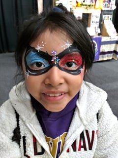 View Shapes & Things, Face Painting, Characters, Superhero, Stars, Embellishments, Glitter - Brianna Gregory, Clinton, MD