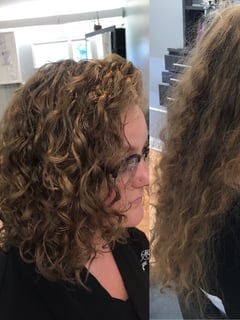 View Haircut, Curly, Women's Hair - Allison Hajek, Little Silver, NJ