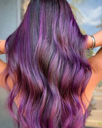 Image of  Women's Hair, Balayage, Hair Color, Fashion Hair Color, Long Hair (Mid Back Length), Hair Length, Beachy Waves, Hairstyle