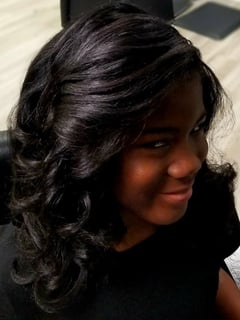 View Perm, Perm Relaxer, Permanent Hair Straightening, Silk Press, Weave, Hairstyles, Natural, Hair Length, Hair Color, Blowout, Women's Hair - Angela Irby, Center Point, AL