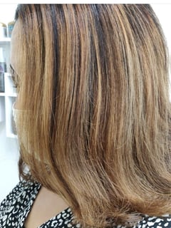 View Blowout, Hairstyles, Curly, Straight, Women's Hair, Hair Color, Highlights, Full Color, Natural - Michele Moon, Indianapolis, IN