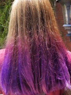 View Hair Color, Haircuts, Blunt, Long, Hair Length, Fashion Color, Women's Hair - Michelle Burell, Woodstock, GA