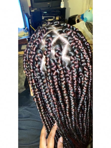 Image of  Boho Chic Braid, Hairstyles, Women's Hair, Hair Extensions, Protective, Braids (African American), Red, Hair Color