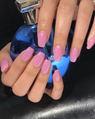 Image of  Nails, Pink, Nail Color, Medium, Nail Length, Almond, Nail Shape