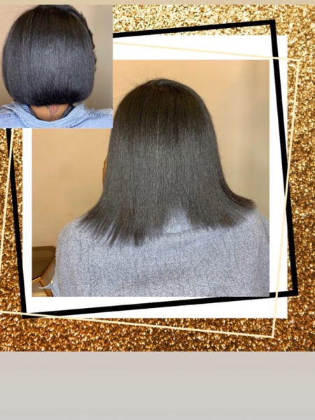 Image of  Silk Press, Permanent Hair Straightening, Women's Hair