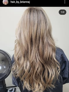 View Ombré, Foilayage, Layered, Haircuts, Women's Hair, Blowout, Brunette, Balayage, Highlights, Hair Color, Color Correction, Hairstyles, Beachy Waves, Hair Length, Long, Blonde - BRIANNA JERVISS, Boca Raton, FL