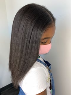 View Long Hair (Upper Back Length), Straight, Hairstyle, Women's Hair, Blunt (Women's Haircut), Haircut, Hair Length - Brandie Johnson, Frisco, TX