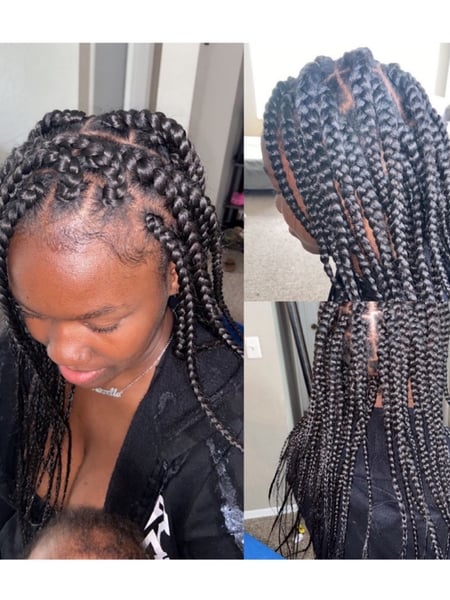 Image of  Hair Color, Black, Hair Texture, 3B, 3C, 4A, 3A, 4B, 4C, Weave, Natural, Braids (African American), Protective, Curly, Locs, Hair Extensions, Straight, Women's Hair, Hairstyles